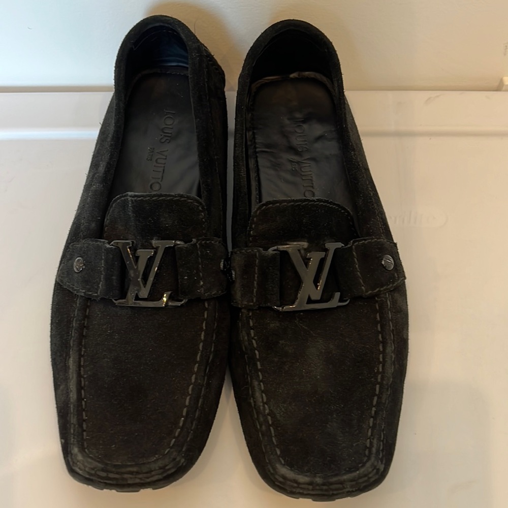 Louis Vuitton black moccasin